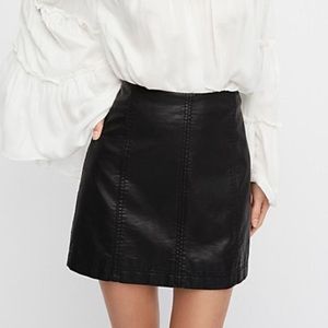 Free People Modern Femme Vegan Mini Skirt